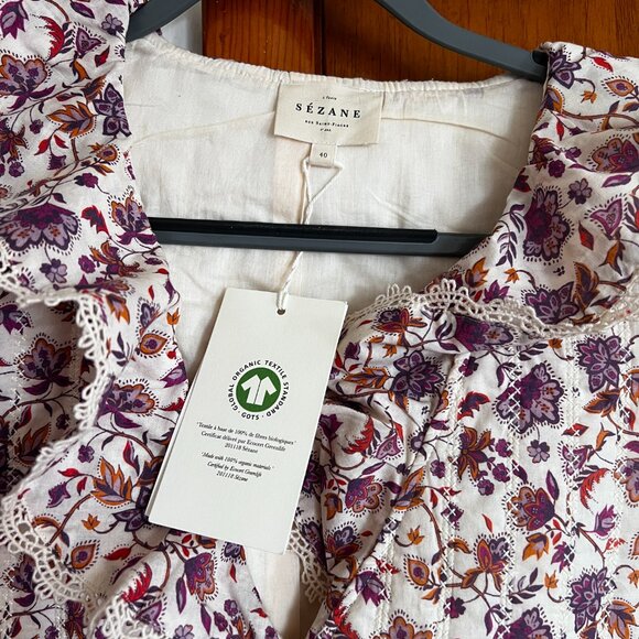 Sezane Alexiana Blouse, Size 40 - Picture 4 of 4